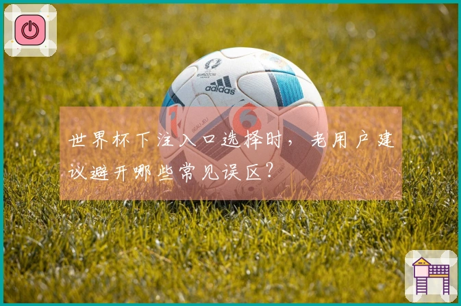 世界杯下注入口选择时，老用户建议避开哪些常见误区？